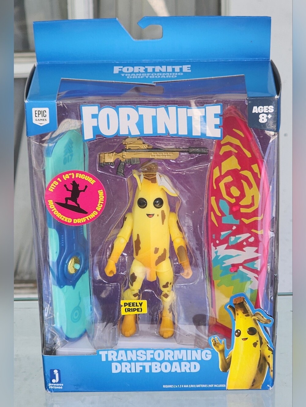 New Fortnite Peely Ripe Transforming Driftboard 4" Epic Games Action Figure